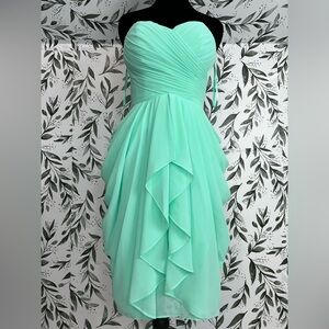 Elegant Mint Green Sz XS 2-4 Corset Dress Bridesmaid Prom Party Cocktail NWT #8